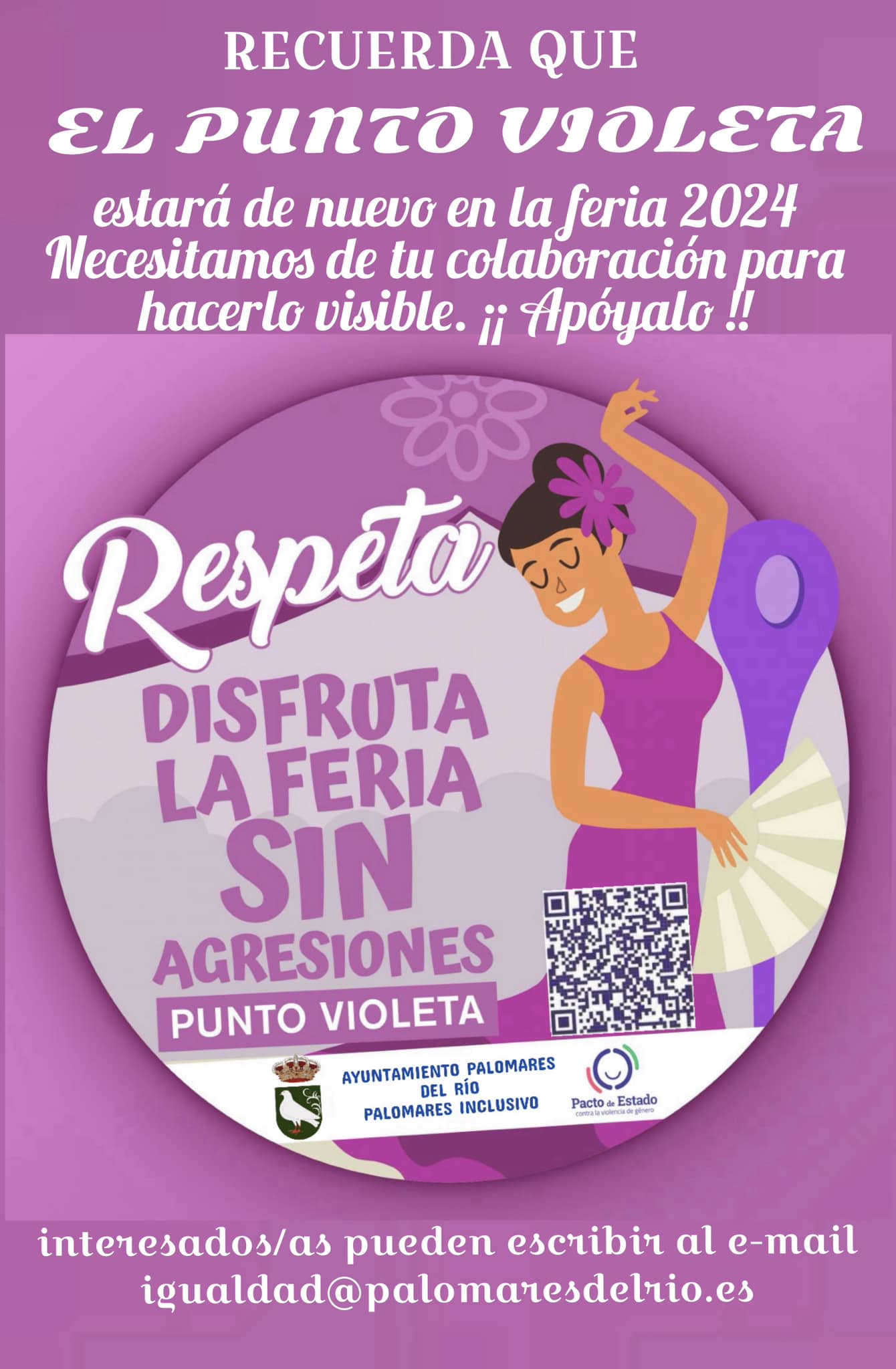 Sé Parte del Cambio: Únete como Voluntario en el Punto Violeta de las Fiestas Patronales