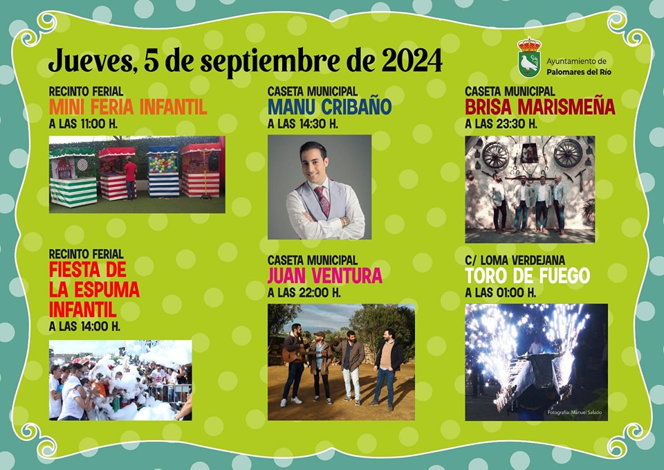 La Feria de Palomares 2024 te Espera este Jueves con Espectáculos y Buen Ambiente