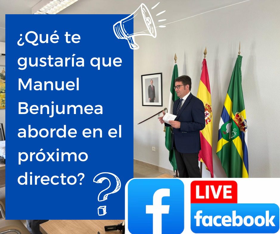 Tu voz cuenta: El alcalde Manuel Benjumea responderá tus preguntas en directo en Facebook