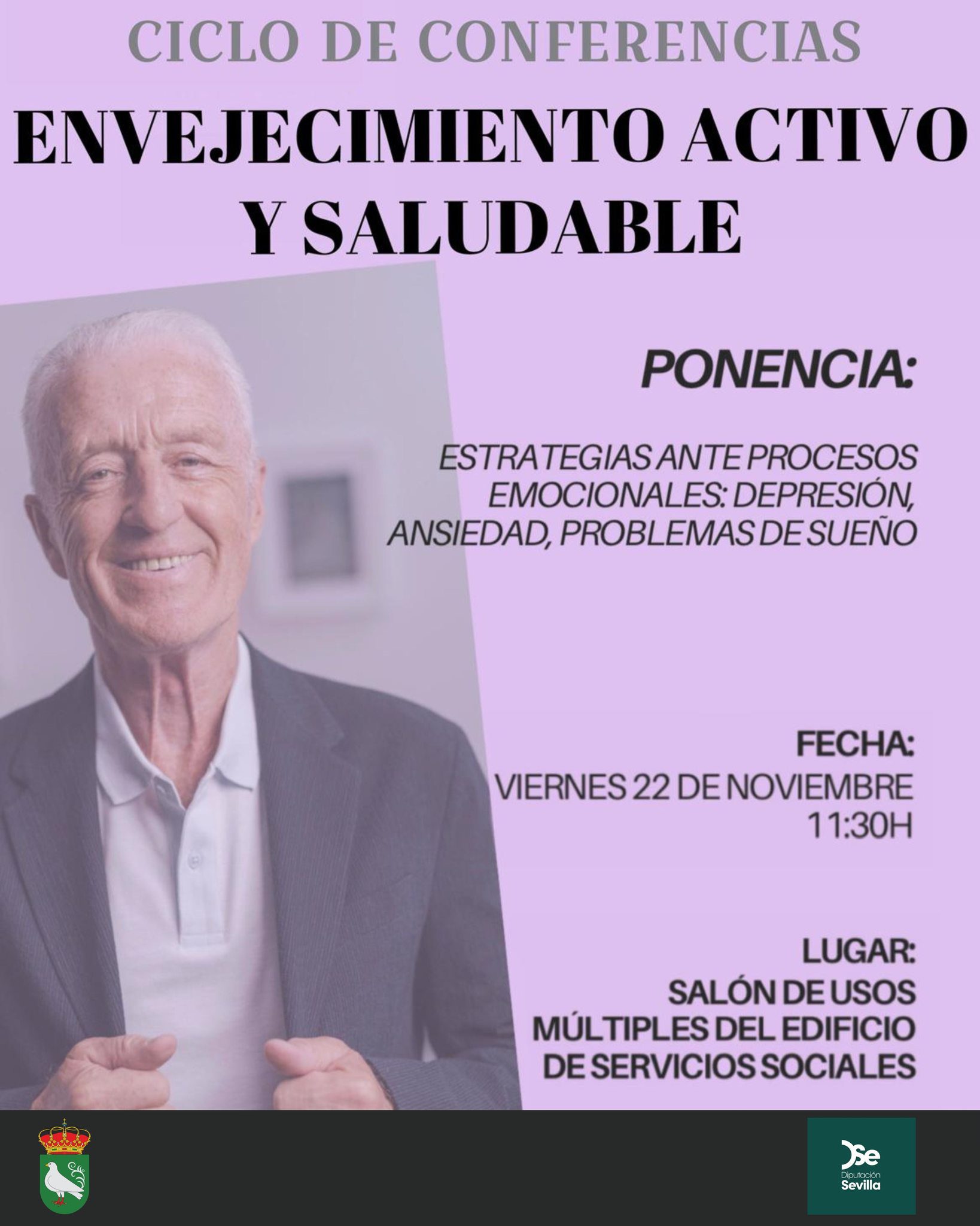 Envejecimiento activo: conferencias para mayores en Palomares del Río