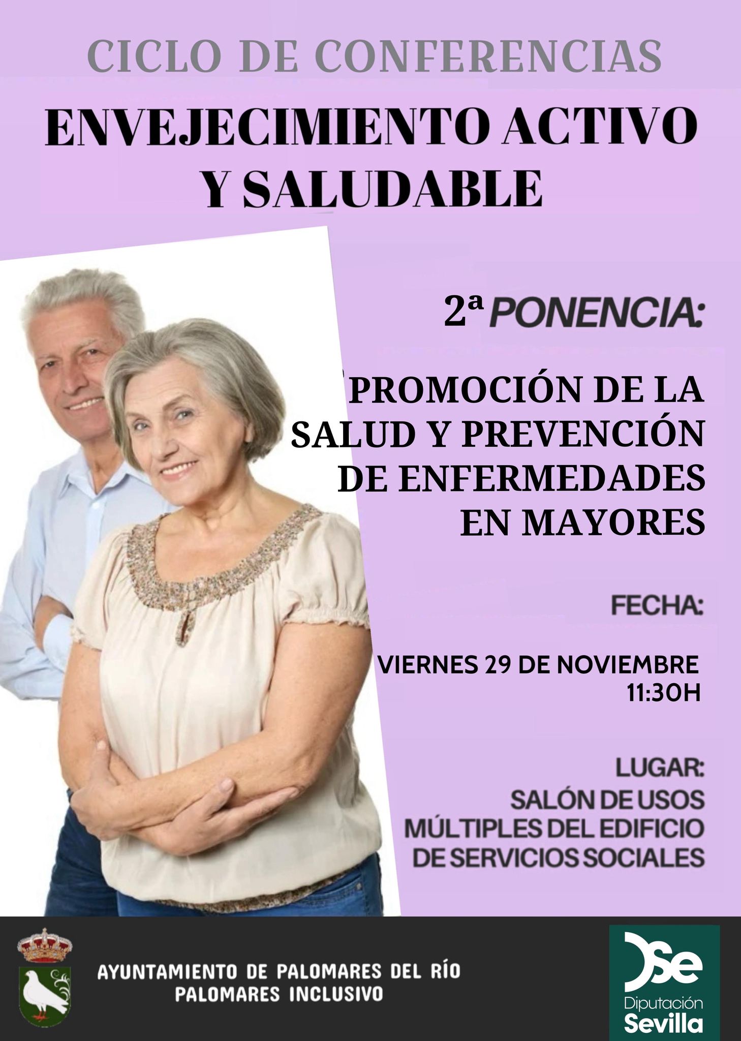 Salud, nutrición y sexualidad: temas clave en las conferencias para mayores de Palomares Inclusivo