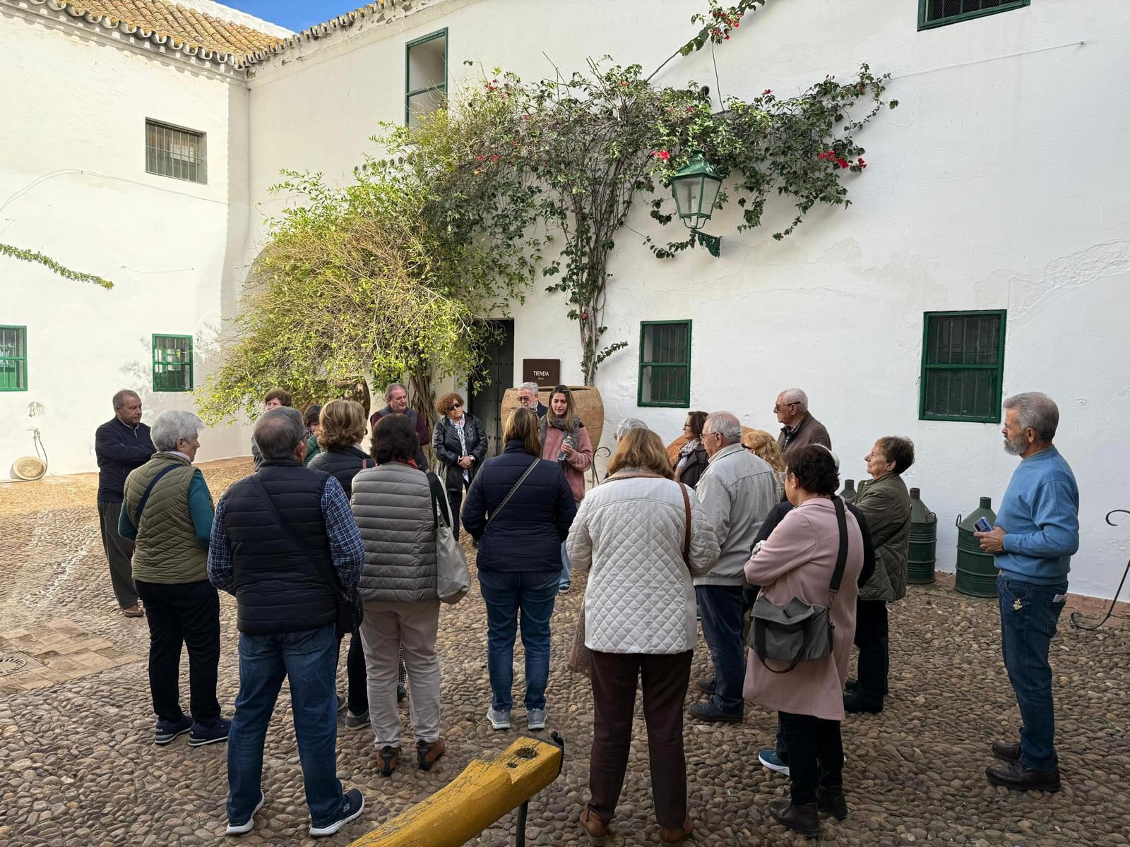 Vecinos de Palomares del Río descubren la historia del aceite en la Hacienda Guzmán