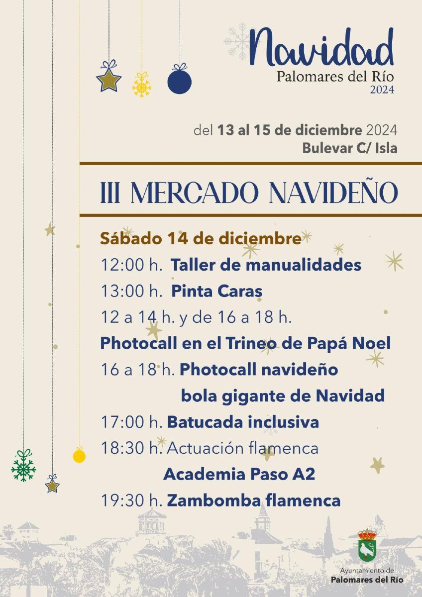 ¡El III Mercado Navideño llega a Palomares del Río!
