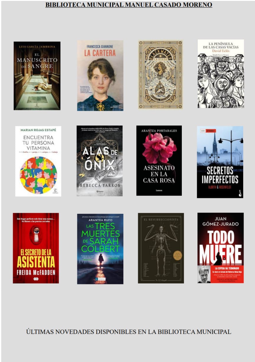 La Biblioteca Municipal de Palomares del Río está llena de novedades para los amantes de la lectura
