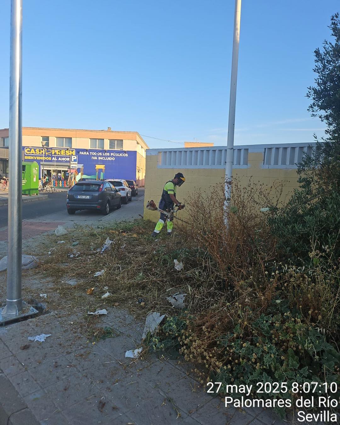 Seguimos trabajando cada día para que Palomares del Río siga estando limpio, cuidado y bonito