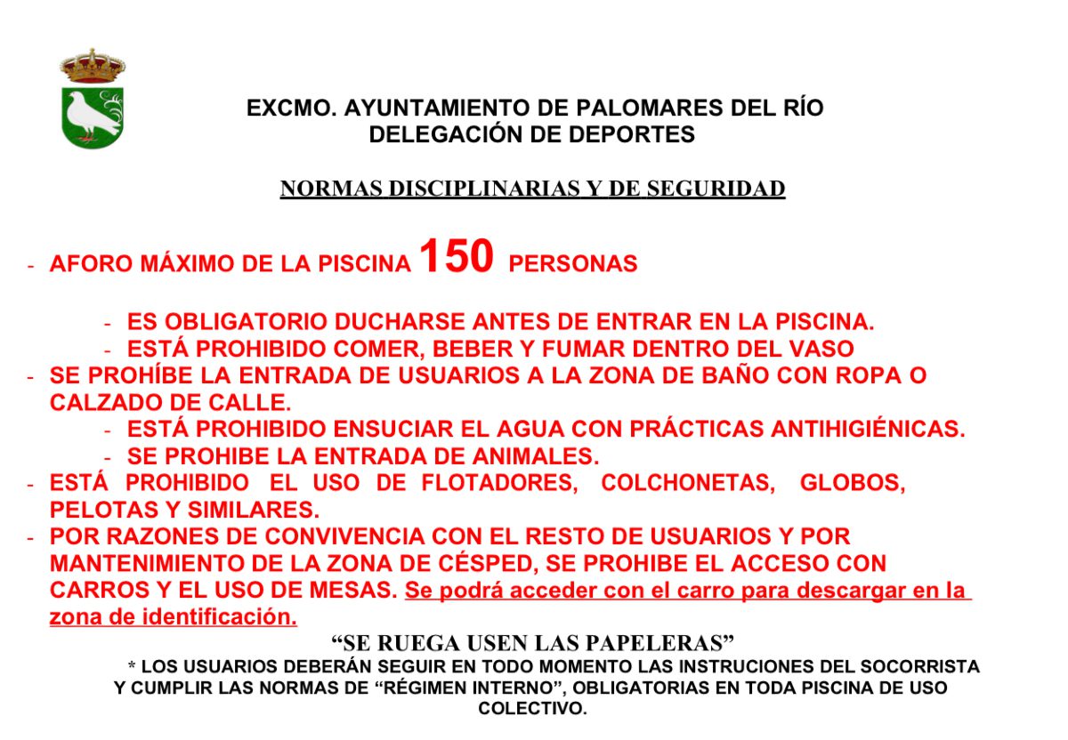 ¡HOY ABRE LA PISCINA MUNICIPAL del POLIDEPORTIVO!