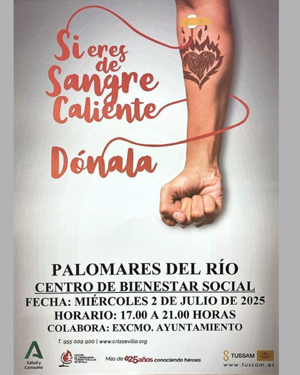 Dona Sangre, Regala Vida: Hoy Puedes Salvar Vidas en Palomares del Río