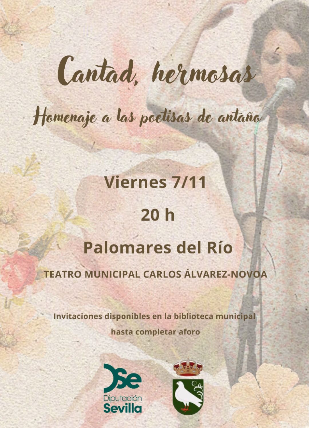“Cantad, Hermosas”: poesía y música llenan el Teatro Municipal este viernes