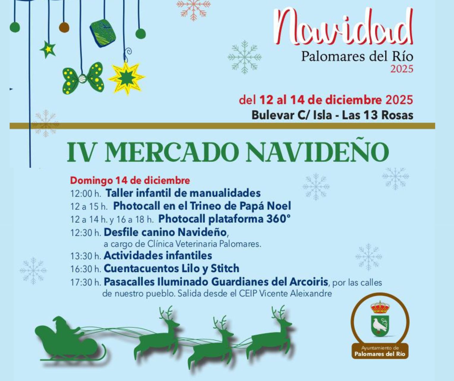 El IV Mercado Navideño continúa el domingo con actividades para toda la familia